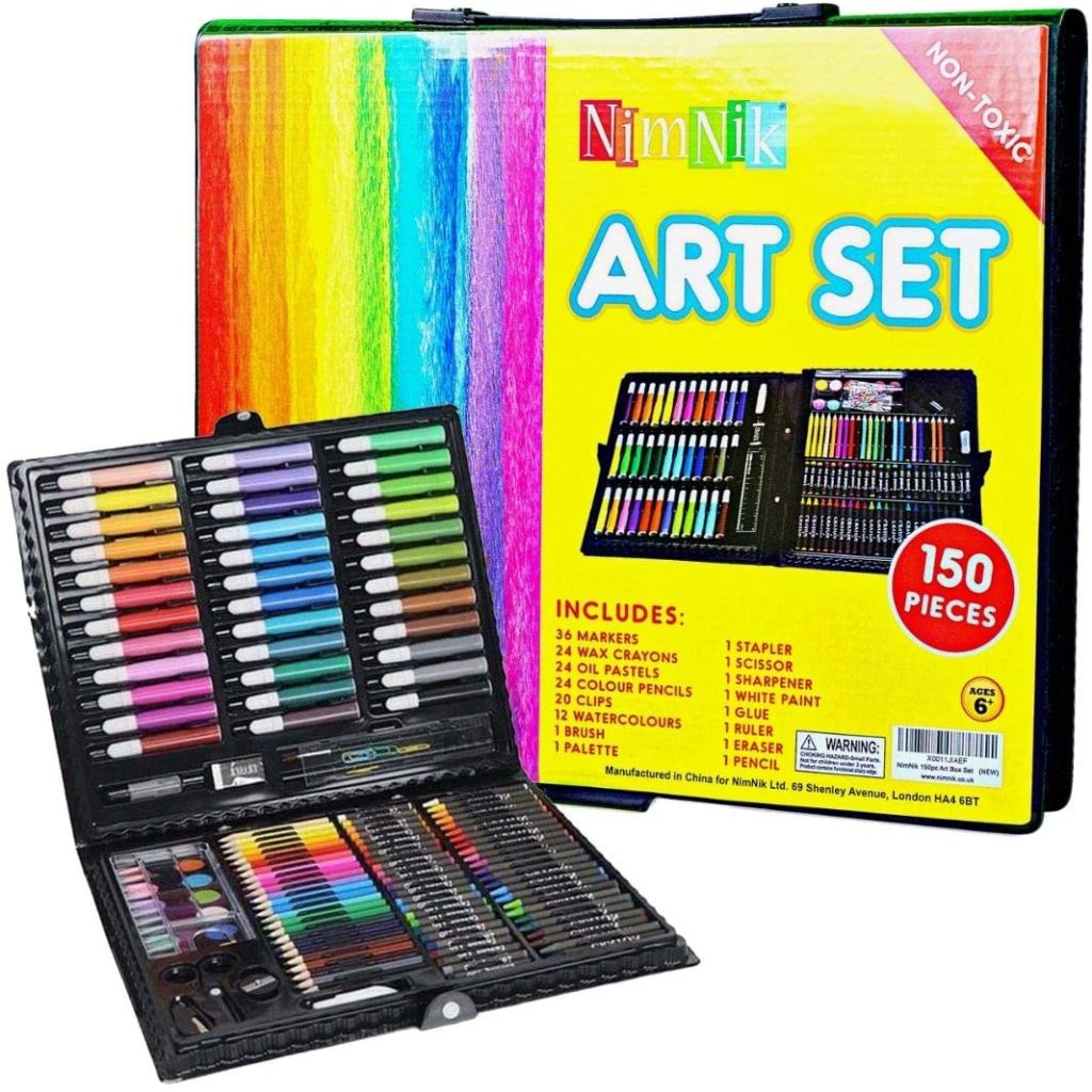 Kit de herramientas de dibujo para niños y niñas, set con caja, pincel de  pintura, rotulador